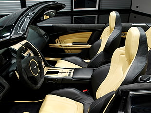 black car steering wheel