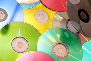 assorted discs HD wallpaper