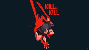 Kill la Kill cover, anime girls, artwork, digital art, Kill la Kill HD wallpaper