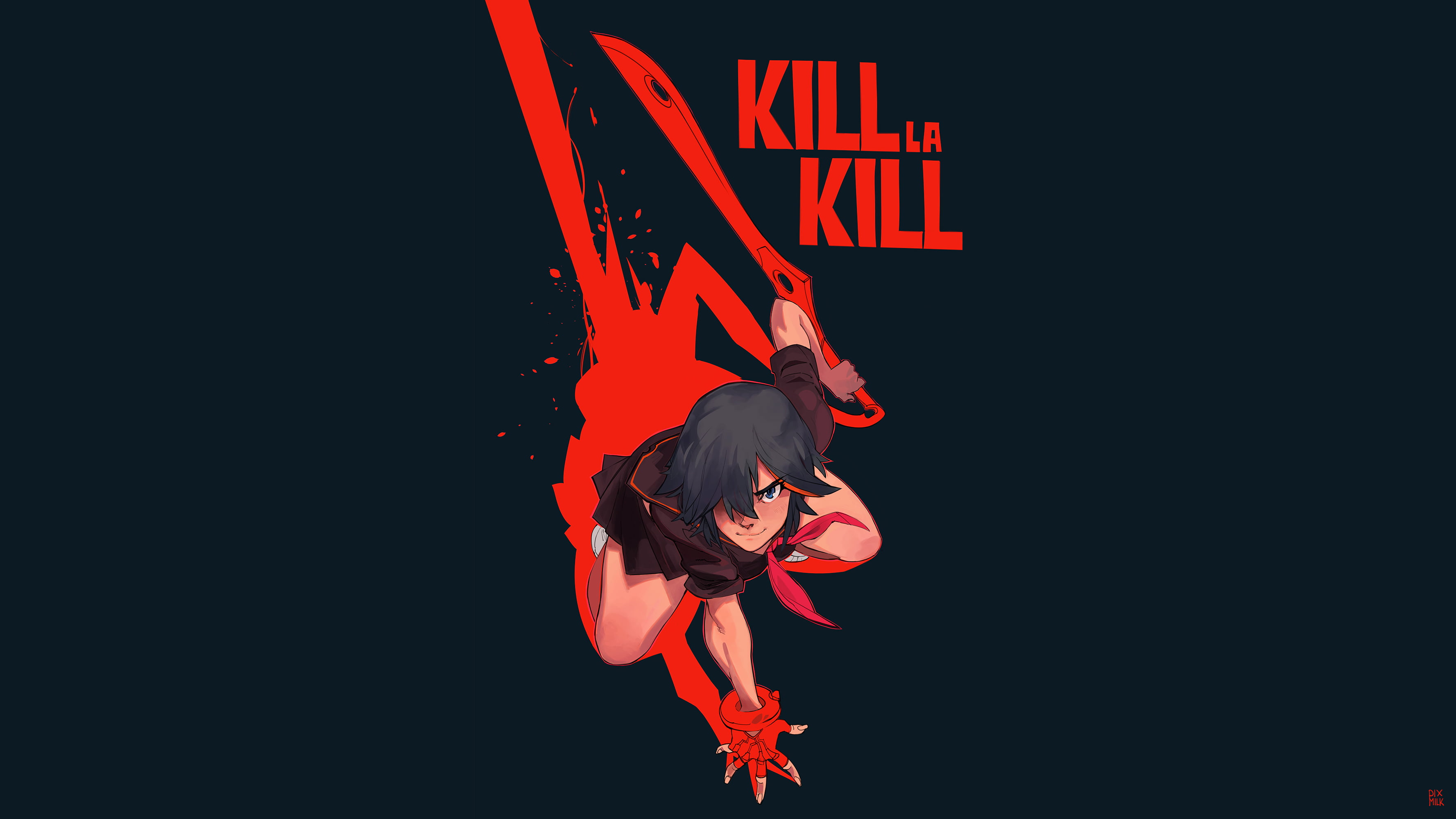 Kill la Kill cover, anime girls, artwork, digital art, Kill la Kill