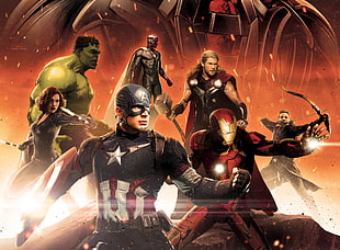 Avengers: Age of Ultron, Hulk, Black Window, Captain America