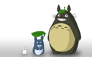 black cat and blue rabbit illustration