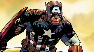Marvel Heroes Captain America painting HD wallpaper