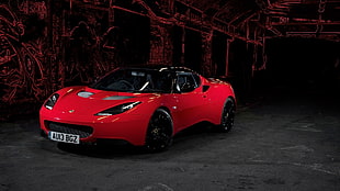 red sports car, car, red cars, Lotus, Lotus Evora HD wallpaper