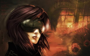 game character illustration, Ghost in the Shell, Kusanagi Motoko