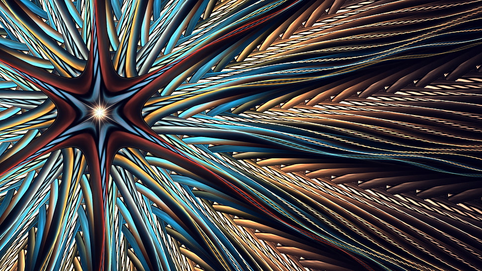 brown and multicolored star digital wallpaper HD wallpaper