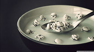stormtrooper head on bowl and spoon