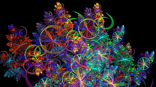 multicolored spin digital wallpaper