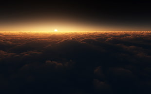 photo of sun on clouds