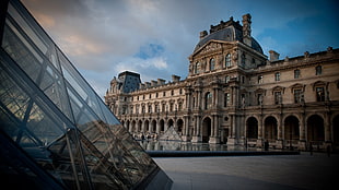 Louvre Museum, France, building, Paris, Louvre, France