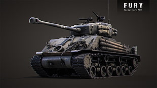 Fury movie still, World of Tanks, tank, wargaming, render HD wallpaper