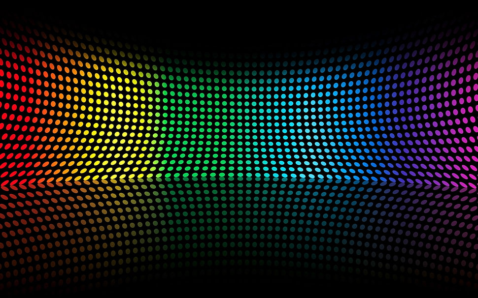 rainbow color pulse wall paper HD wallpaper
