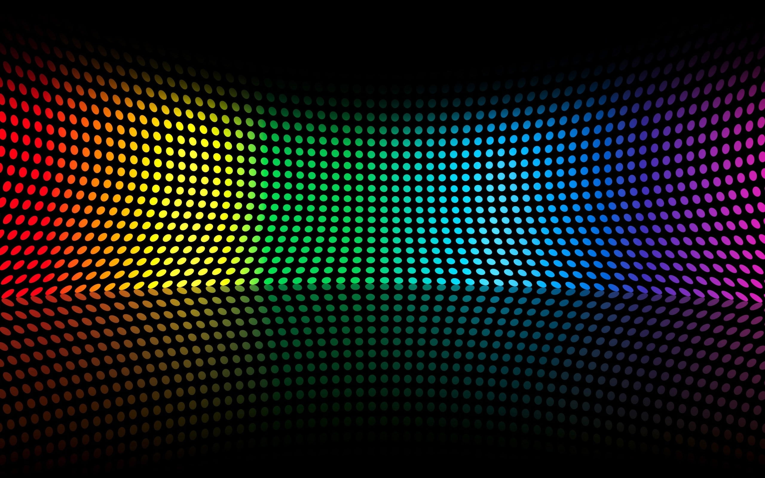 rainbow color pulse wall paper