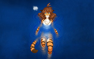 human tiger illustration, Twokinds, furry, Anthro