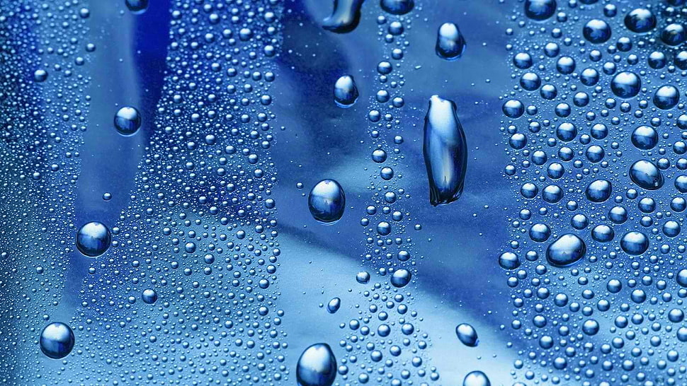water drops illustration HD wallpaper